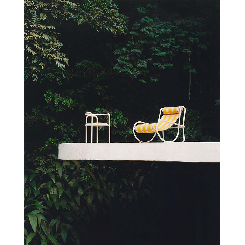 Chaise et petit fauteuil extérieur Jacquemus & exteta Chaise LOCUS SOLUS 1964