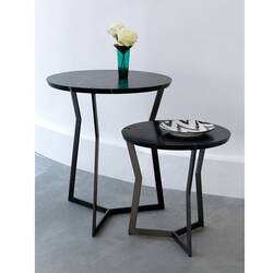 Table d'appoint guéridon Coedition STAR MINI Marquina