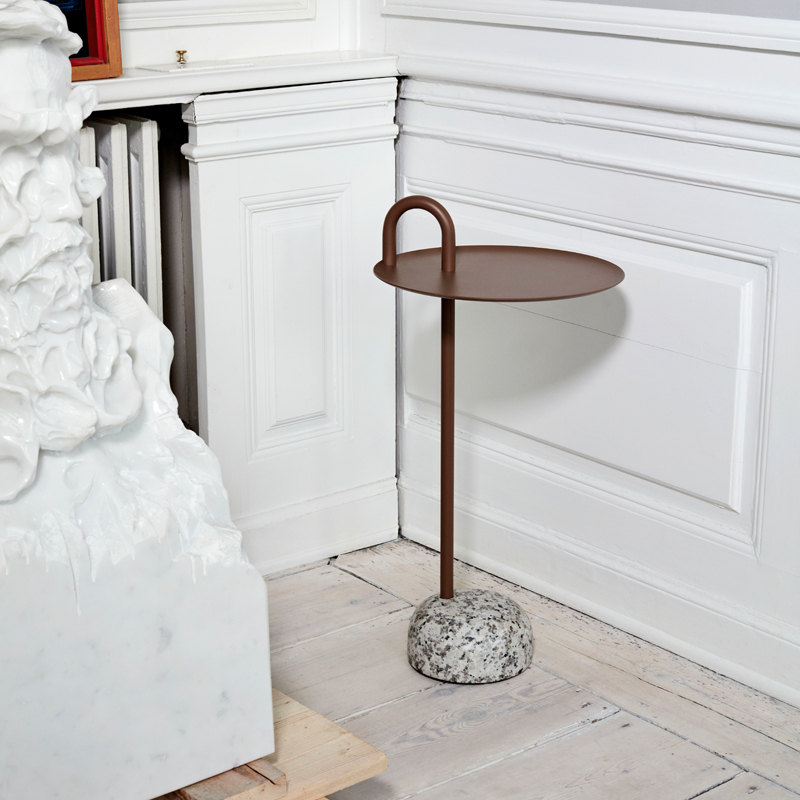 REBAR Ø 45 marbre - HAY - Table D'appoint Guéridon - SILVERA