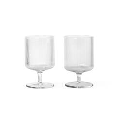 Carafe & verre Set de 2 verres à vin RIPPLE FERM LIVING