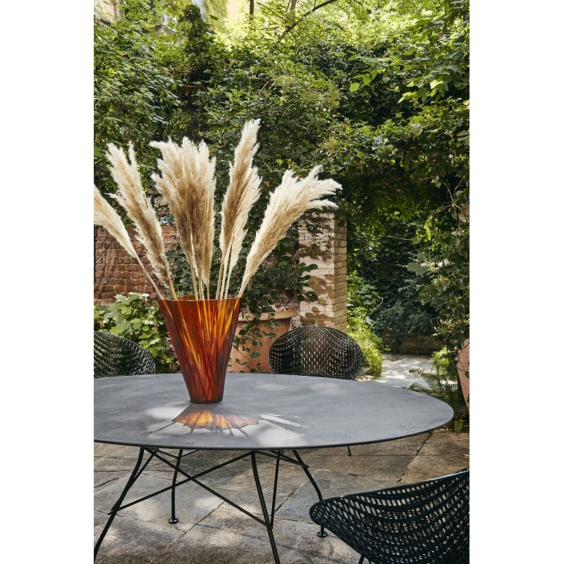 Table et table basse extérieur Kartell GLOSSY OUTDOOR Ovale L192