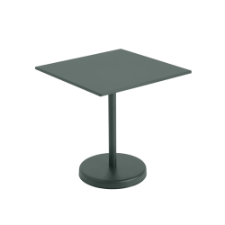 Table et table basse extérieur LINEAR STEEL CAFE 70x70 MUUTO