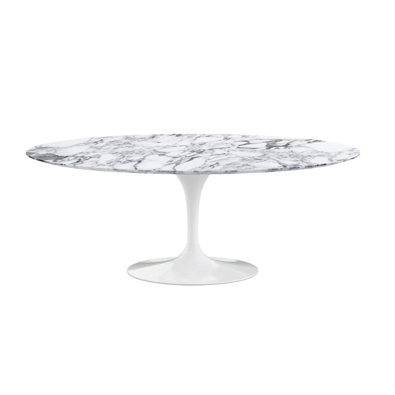 Table Knoll SAARINEN Ovale marbre Arabescato