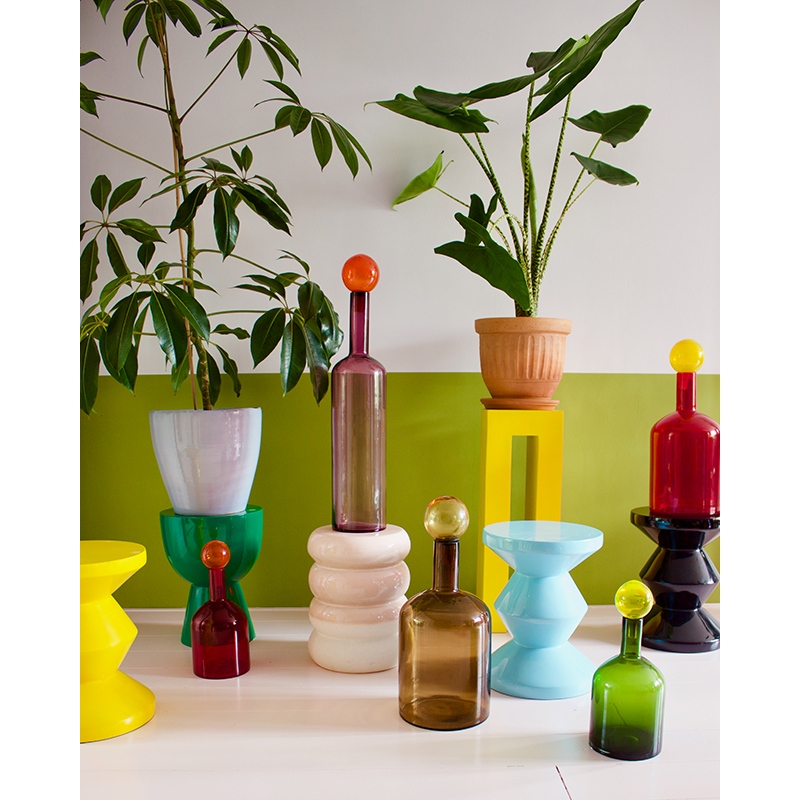 Vase Pols potten Set de 4 Carafes BUBBLES AND BOTTLES XXL