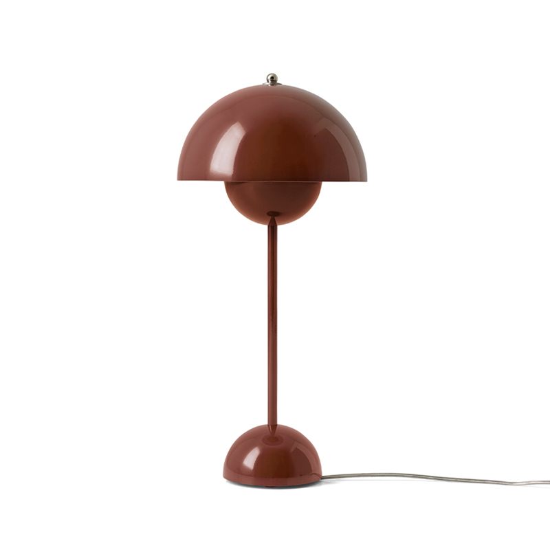 Lampe à poser And tradition FLOWERPOT VP3 Marron rouge