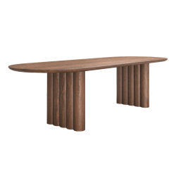 Table PLUSH OVAL DK3