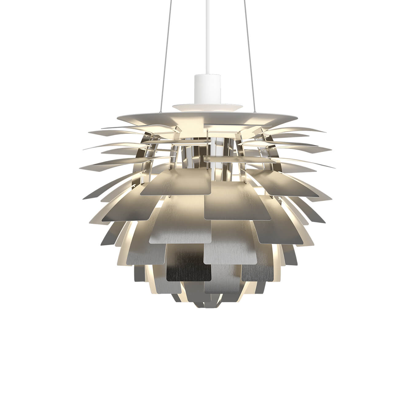 Suspension PH ARTICHOKE Ø48 Acier inox LOUIS POULSEN