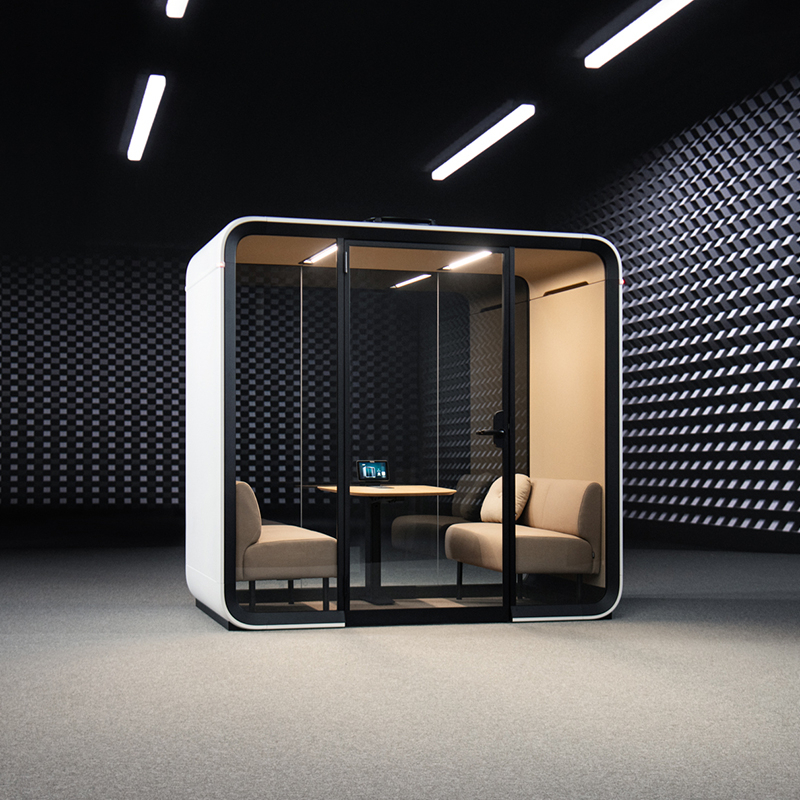 Cabine acoustique FRAMERY FOUR Blanc/ intérieur gris FRAMERY