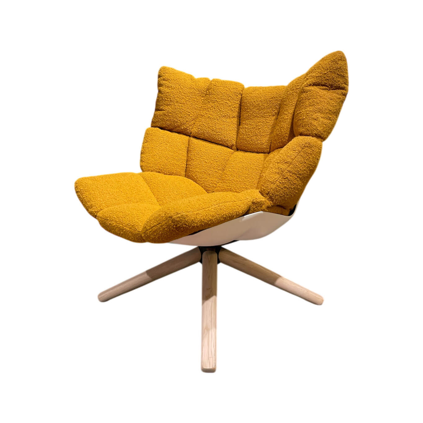 HUSK Tissu Jaune Sidro / Coque Blanche B&B ITALIA