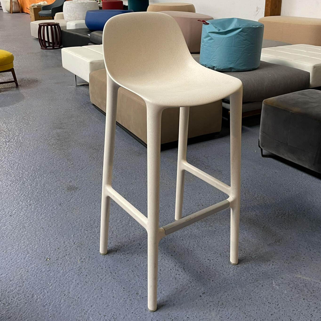 BROOM STOOL Blanc EMECO