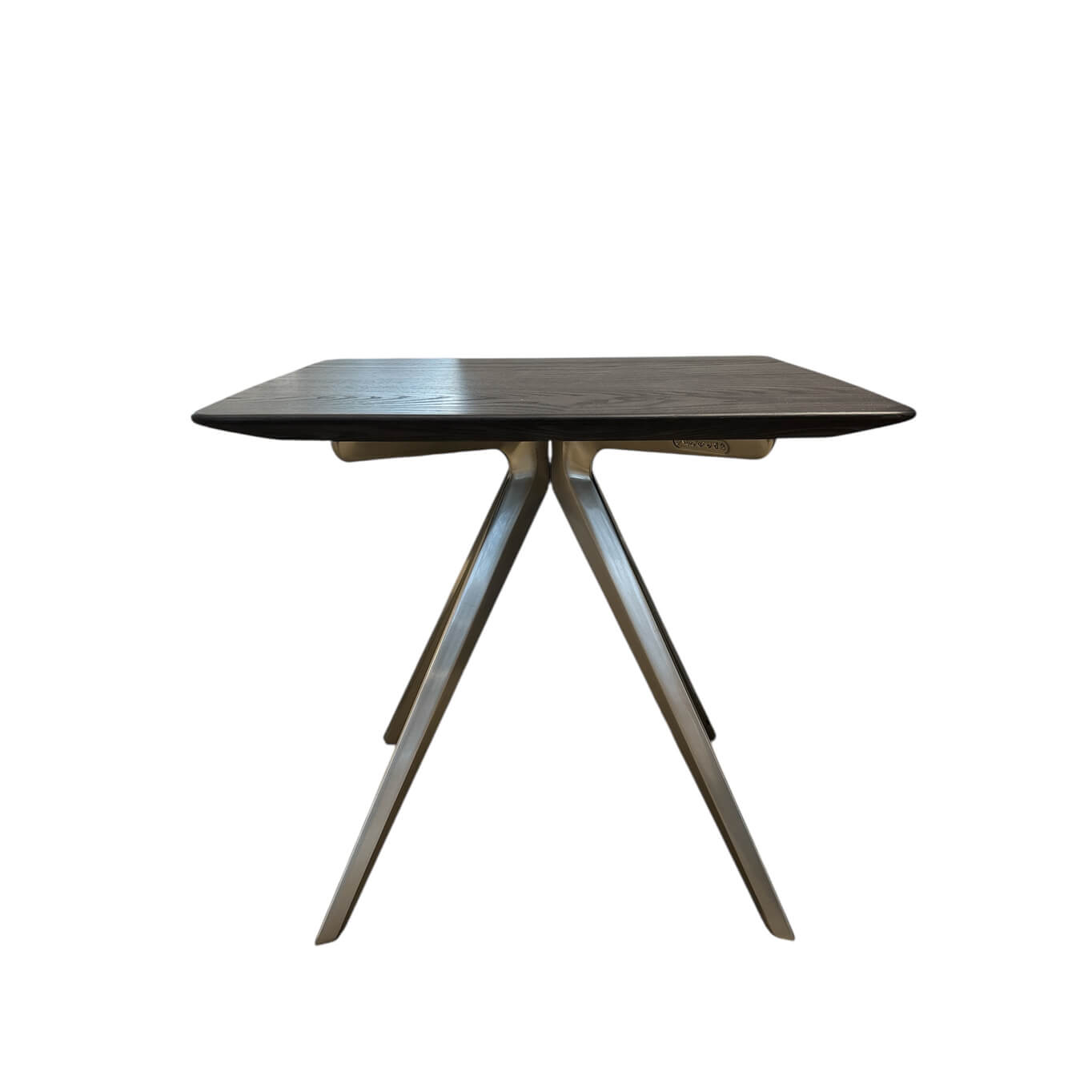 Table d'appoint guéridon ZEFIRO Finition Satin et Frêne Teinté Marron FLEXFORM