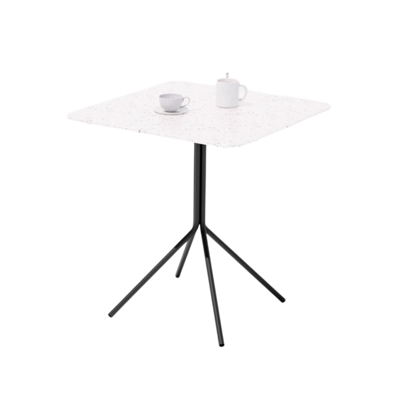 Table KOMBU 84 Carrée Coquillages Blanc NOMA