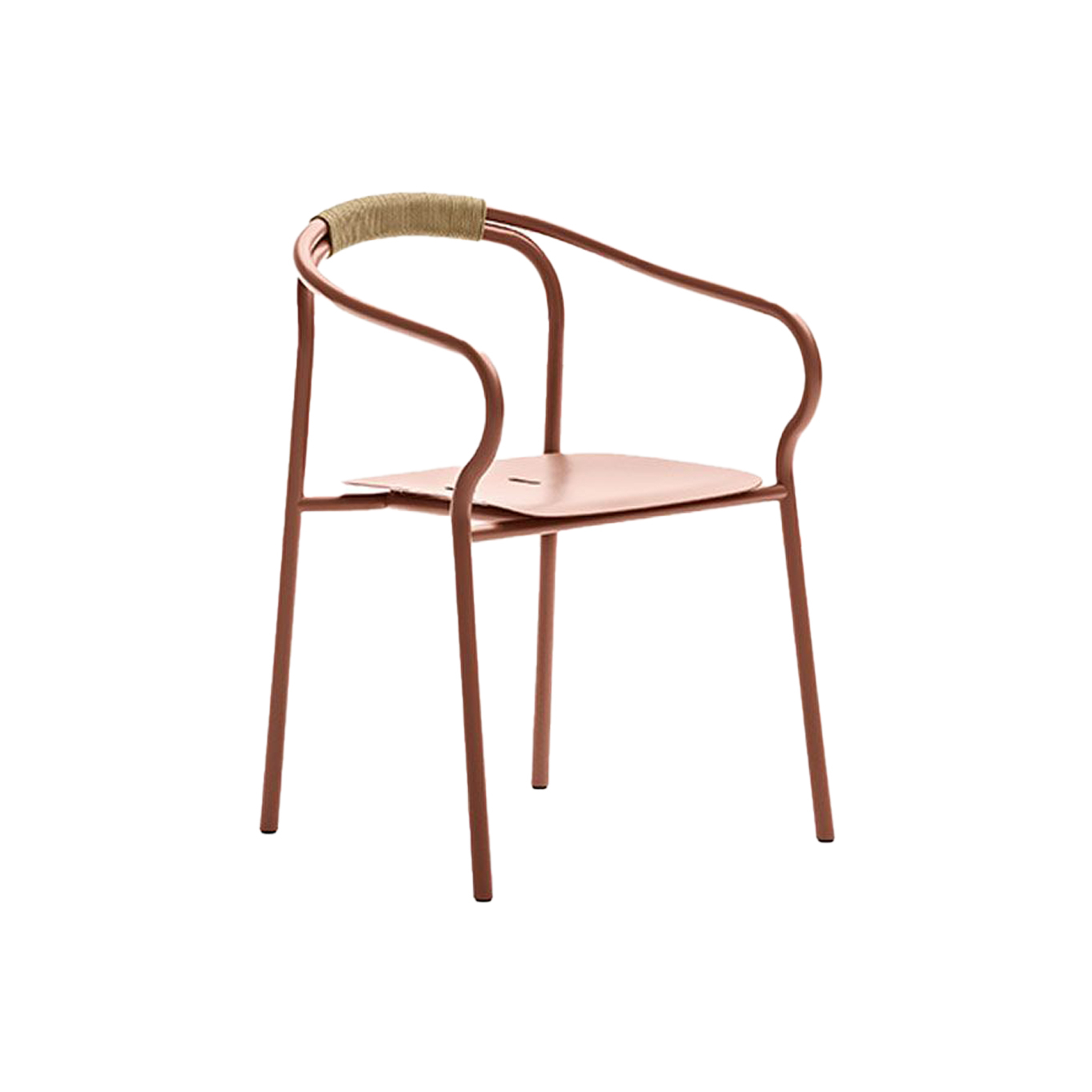 Outdoor Chair and Small Lounge Chair SALO Terracotta UNOPIÙ