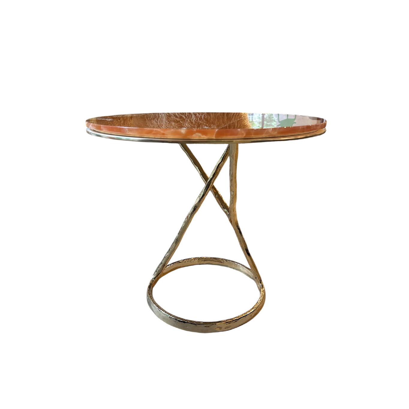 ILDA Marbre Onyx Ambre / Laiton bronzé POLIFORM