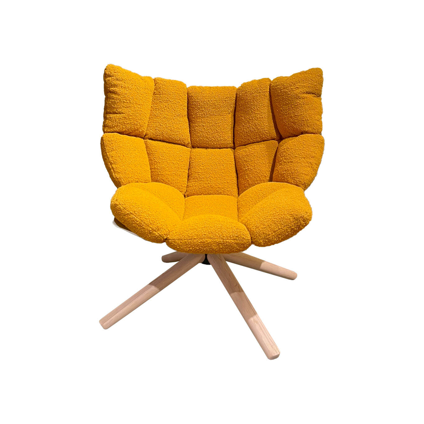 HUSK Tissu Jaune Sidro / Coque Blanche B&B ITALIA