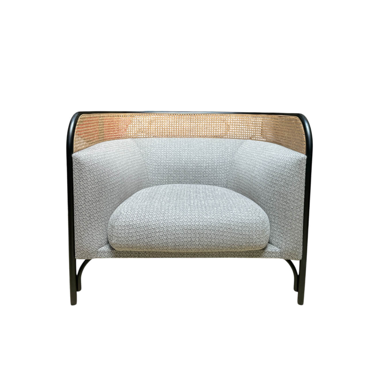 Fauteuil TARGA LOUNGE Tissu Classe Gris / Cannage GEBRÜDER THONET VIENNA
