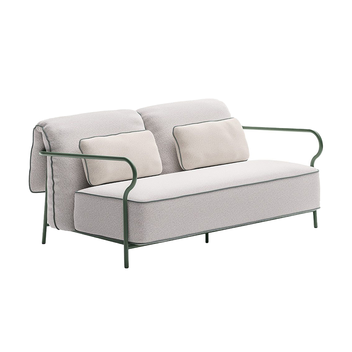 Outdoor Sofa SALO 2 places Sage/ Nuvola UNOPIÙ