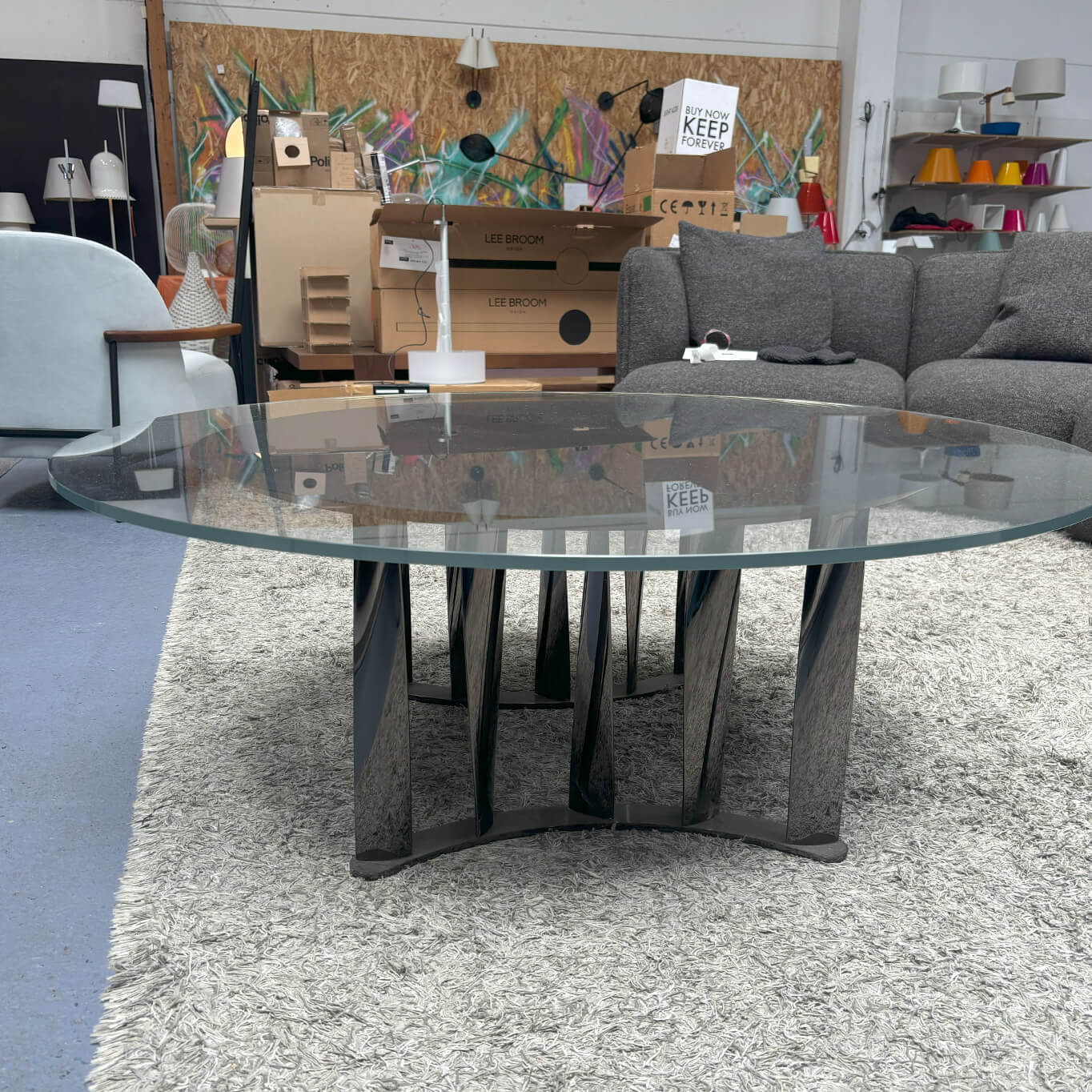 Table basse BOBOLI Gris CASSINA