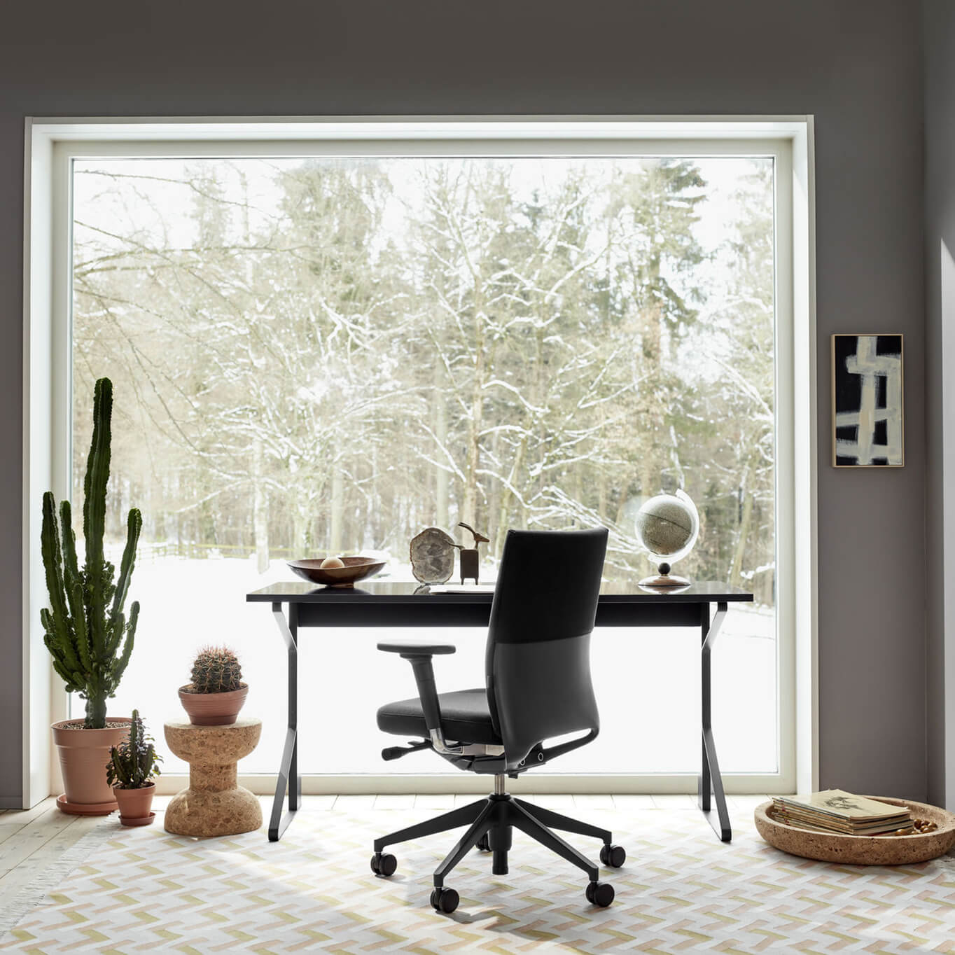 Office Chair ID SOFT Silk Mesh noir VITRA