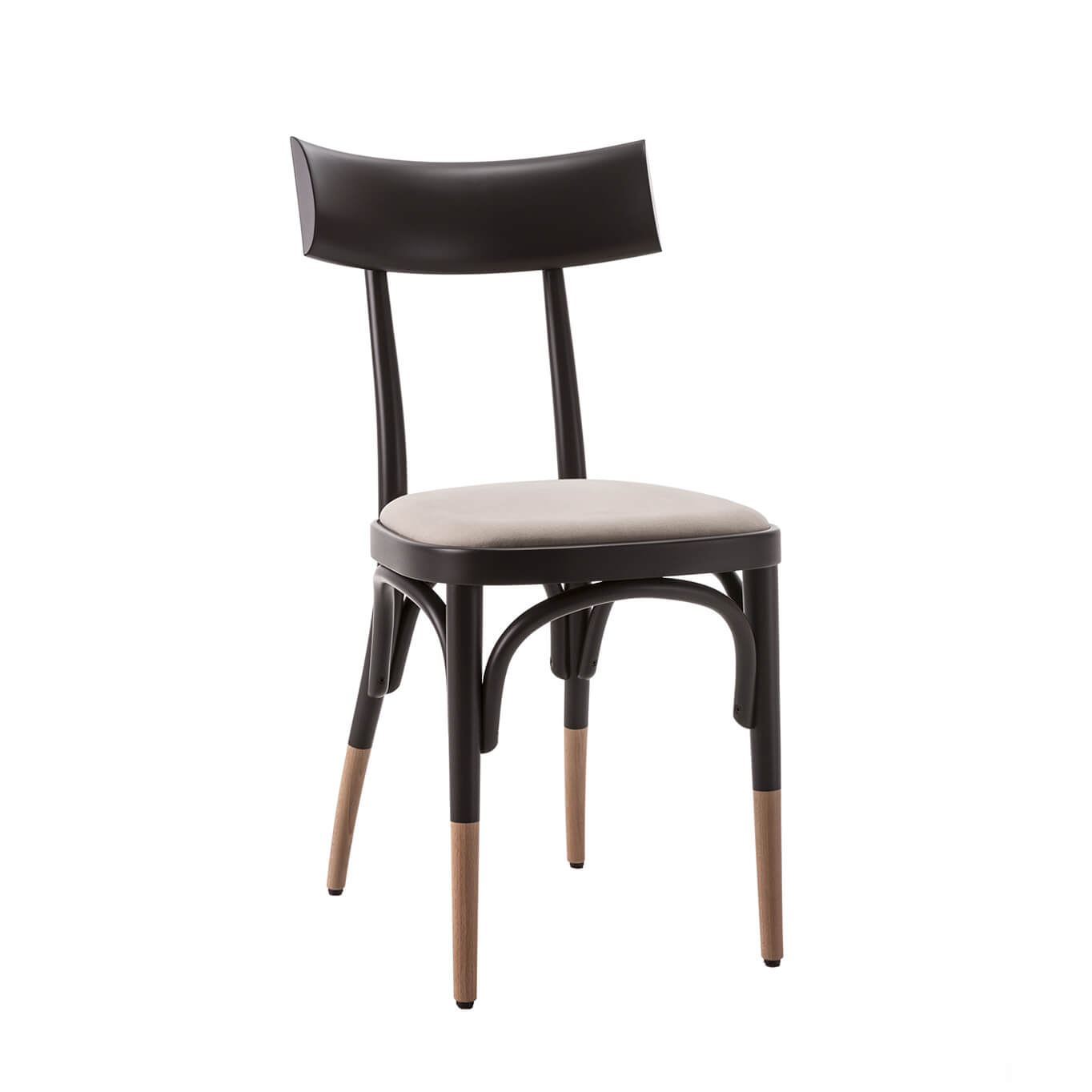 Chaise CZECH Noir/ Hallingdal 100 GEBRÜDER THONET VIENNA