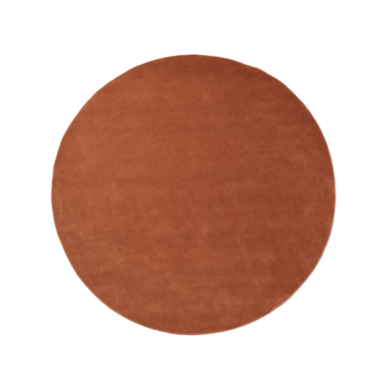 Tapis STILLE Rond Ø 240 Rouge brun FERM LIVING