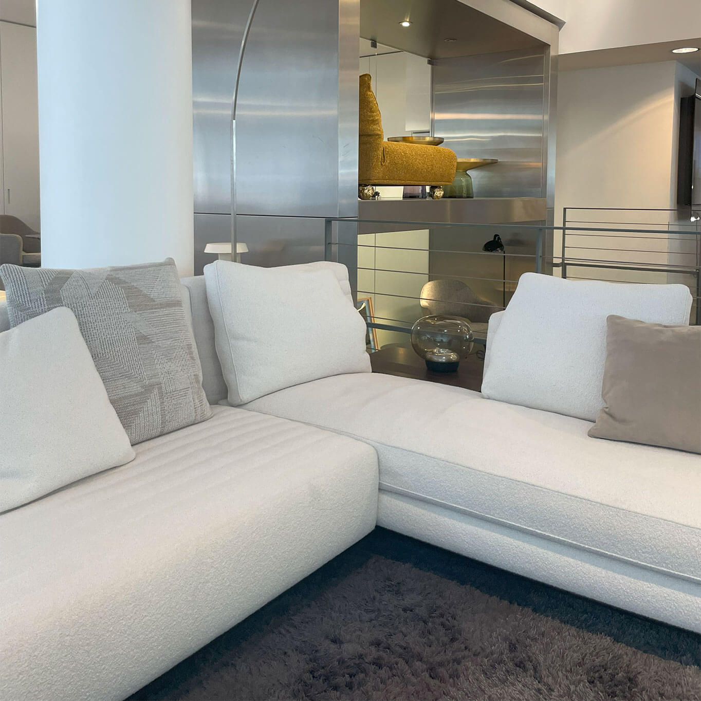 ROGER Tissu Blanc MINOTTI