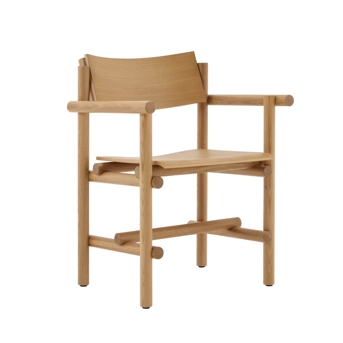 Dining Chair MUECKE with armrests Oak KNOLL