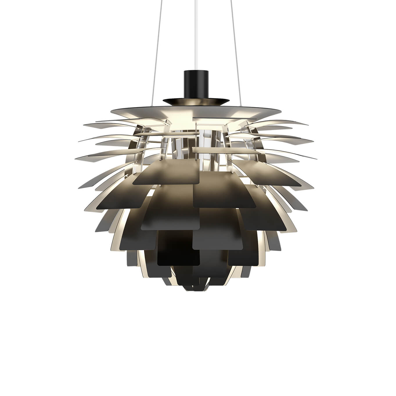 Suspension PH ARTICHOKE Ø48 Noir LOUIS POULSEN