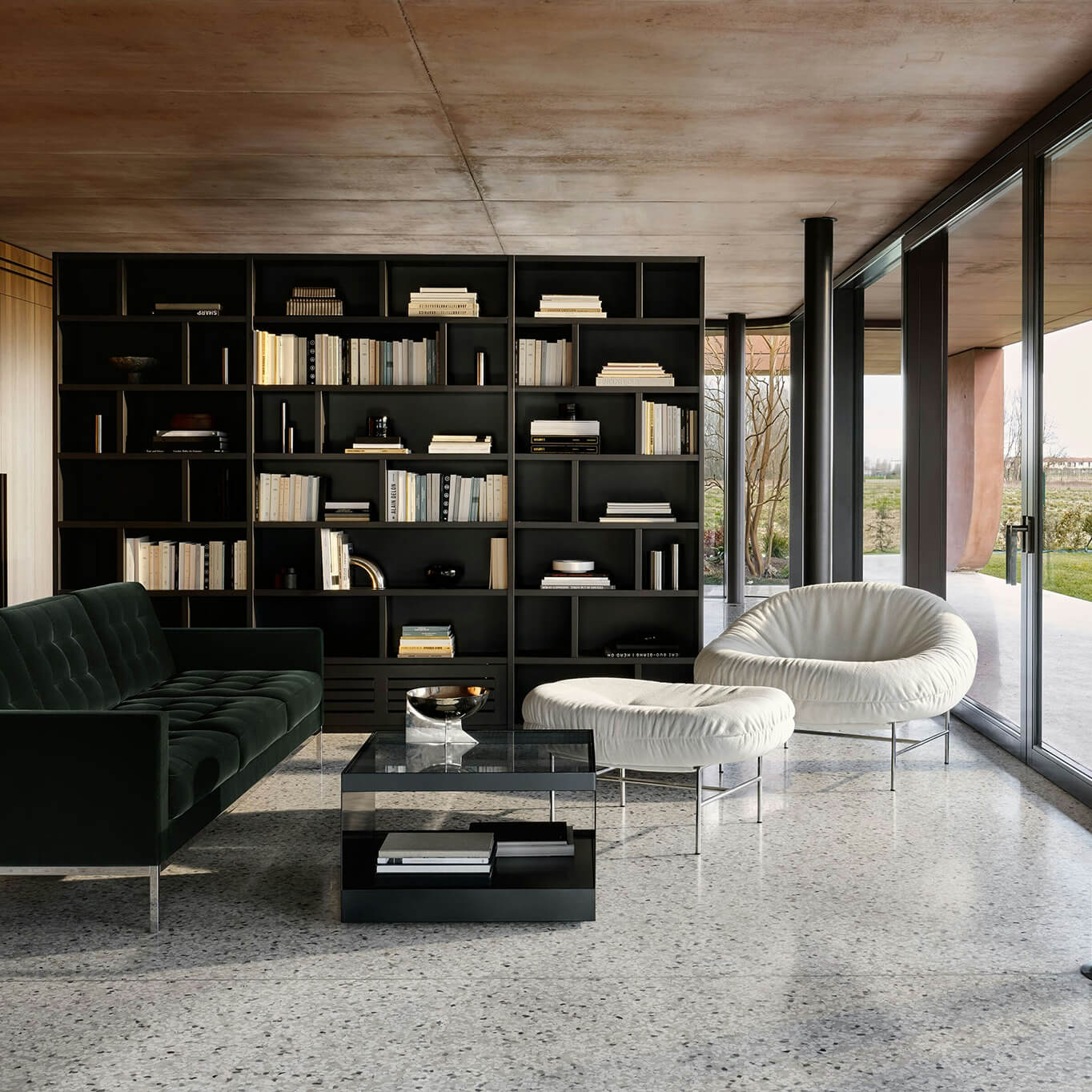 Coffee Table D'URSO L 68 Black KNOLL