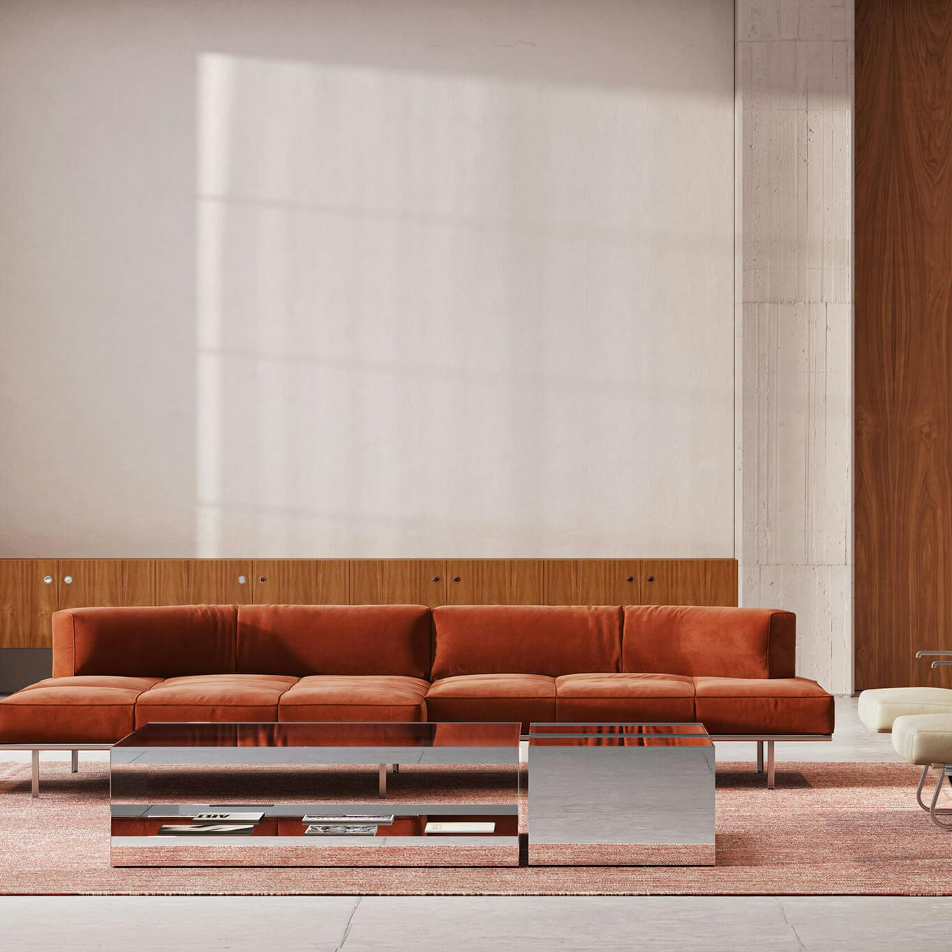 Coffee Table D'URSO L 68 Steel KNOLL