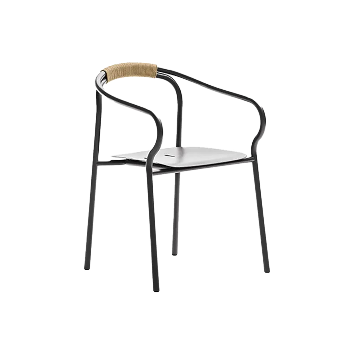 Outdoor Chair and Small Lounge Chair SALO Graphite UNOPIÙ