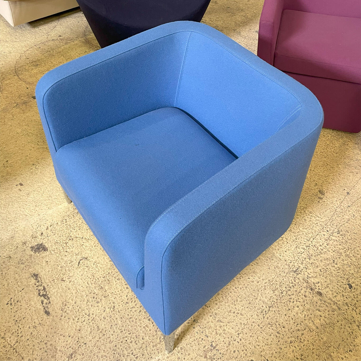 ALPHABET DELTA Tissu Bleu / Chrome SEGIS