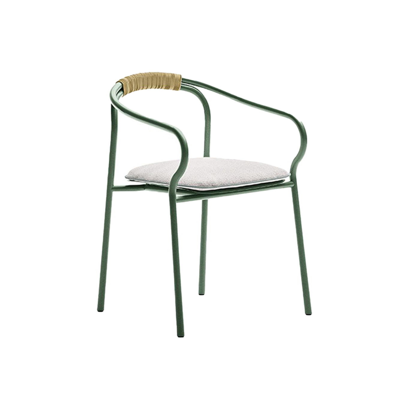 Outdoor Chair and Small Lounge Chair SALO with seat cushion Sage/ Nuvola UNOPIÙ