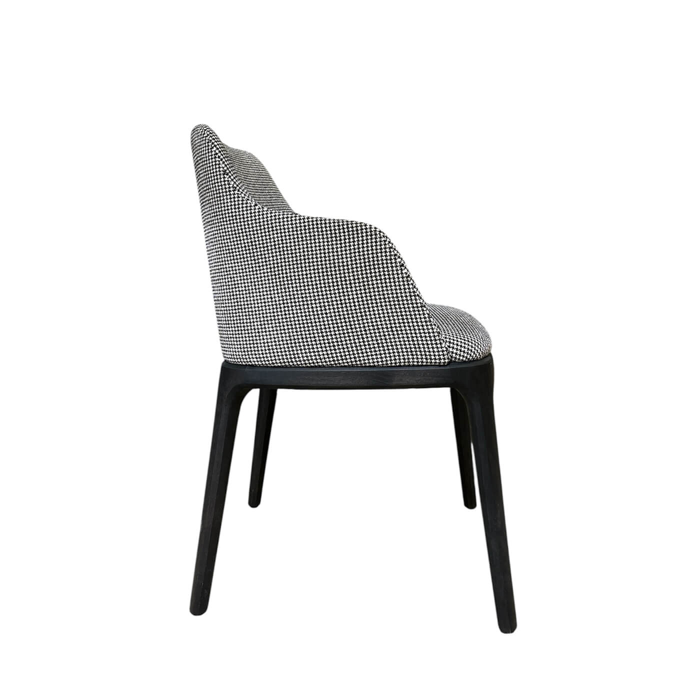 Chaise GRACE noir et blanc POLIFORM
