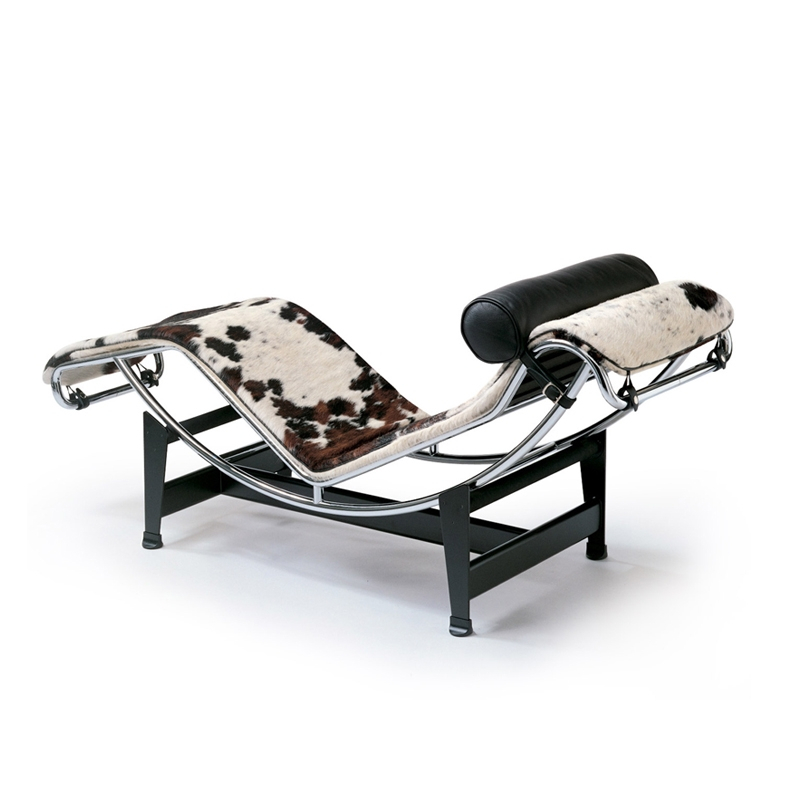 4 Chaise Longue À Réglage Continu Durable Peau Tachetée CASSINA