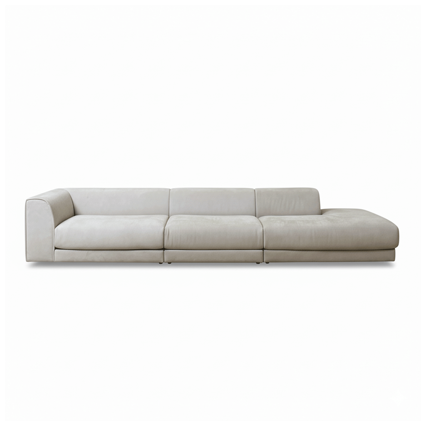 RAFAEL Cuir Nubuck Beige MINOTTI