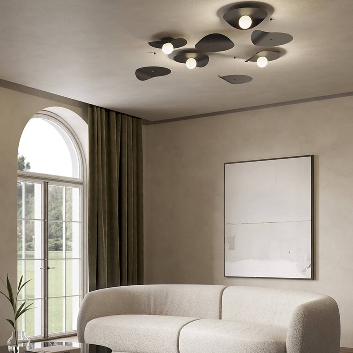 Ceiling Light FLOW Black KDLN