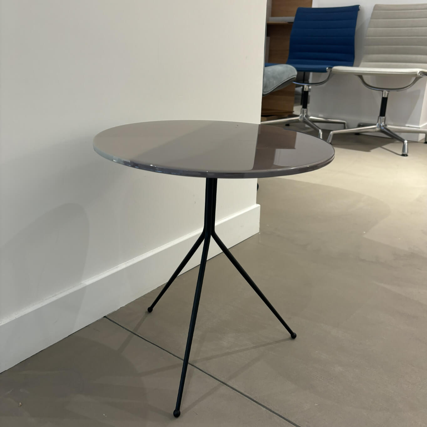 Table d'appoint guéridon LIQUID Ø 40 lilas BAXTER MADE IN ITALY