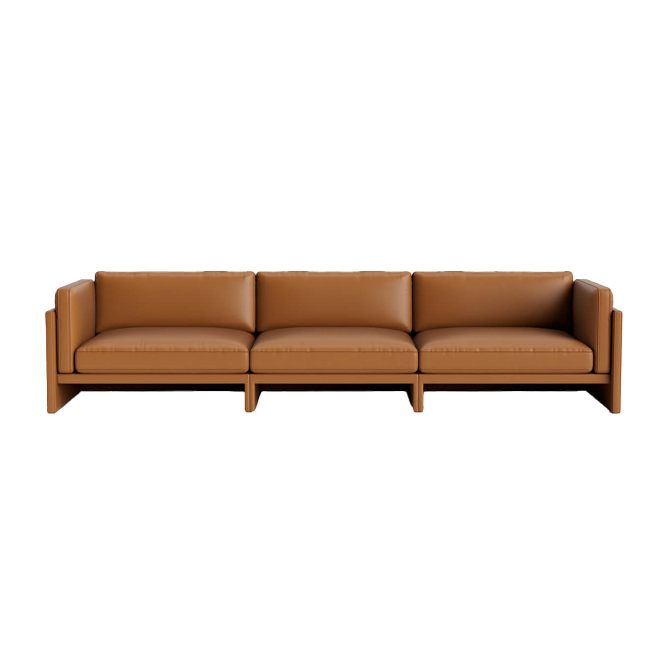 Canapé SOFTY 4 Places Ultra Cuir Cognac NORMANN COPENHAGEN