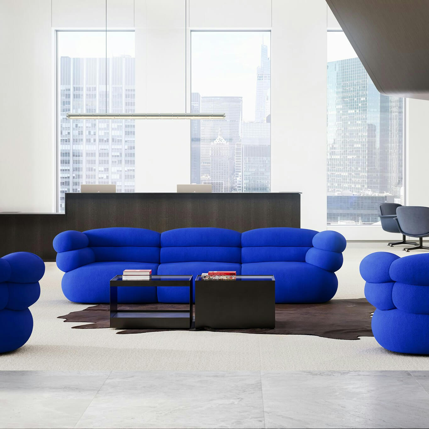 Coffee Table D'URSO L 56 Red KNOLL