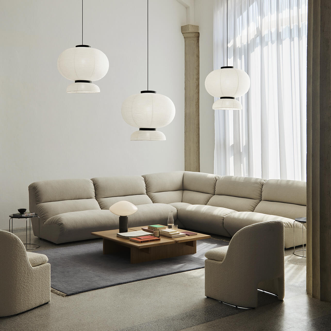 Canapé HI LO AV55 Configuration C Grain 61229 AND TRADITION