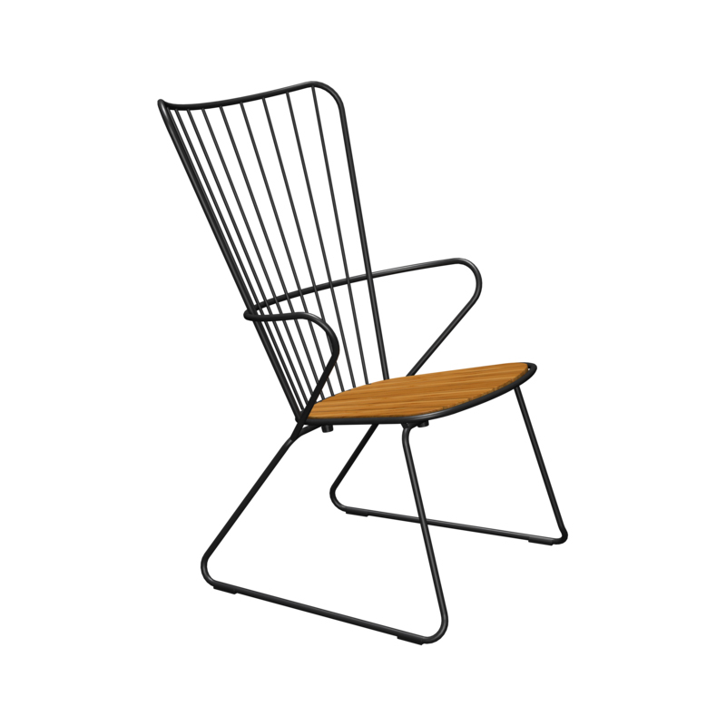 Fauteuil extérieur Fauteuil PAON Noir HOUE