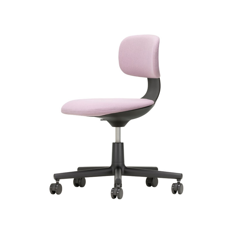 Fauteuil de bureau ROOKIE Rose/gris sierra 15 / noir VITRA