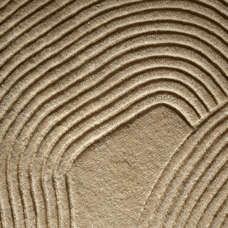 Tapis Tapis ZEN SHAPED 140x145 Beige foncé BOLIA