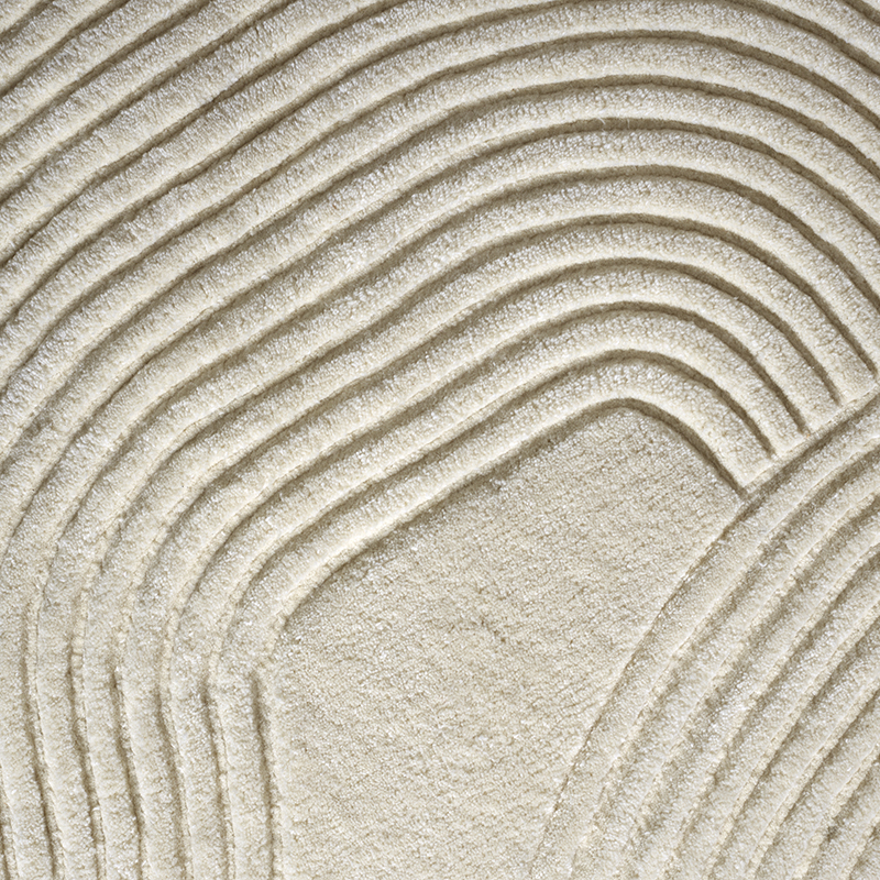 Tapis Tapis ZEN SHAPED 140x145 Crème BOLIA