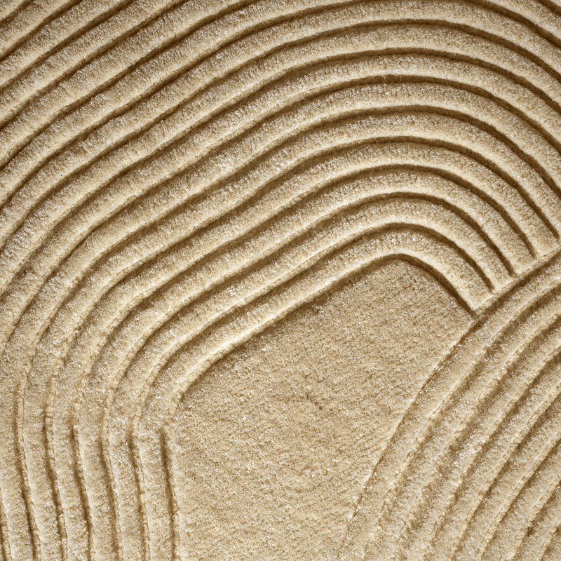 Tapis Tapis ZEN SHAPED 140x145 Beige BOLIA