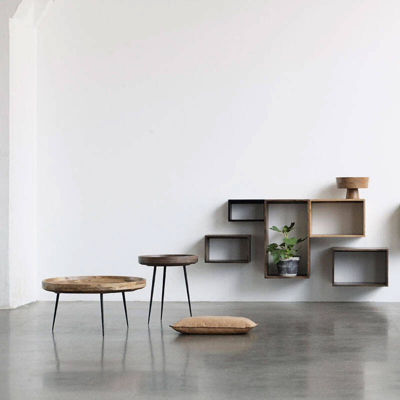 Table d'appoint guéridon BOWL Small Sirka gris MATER