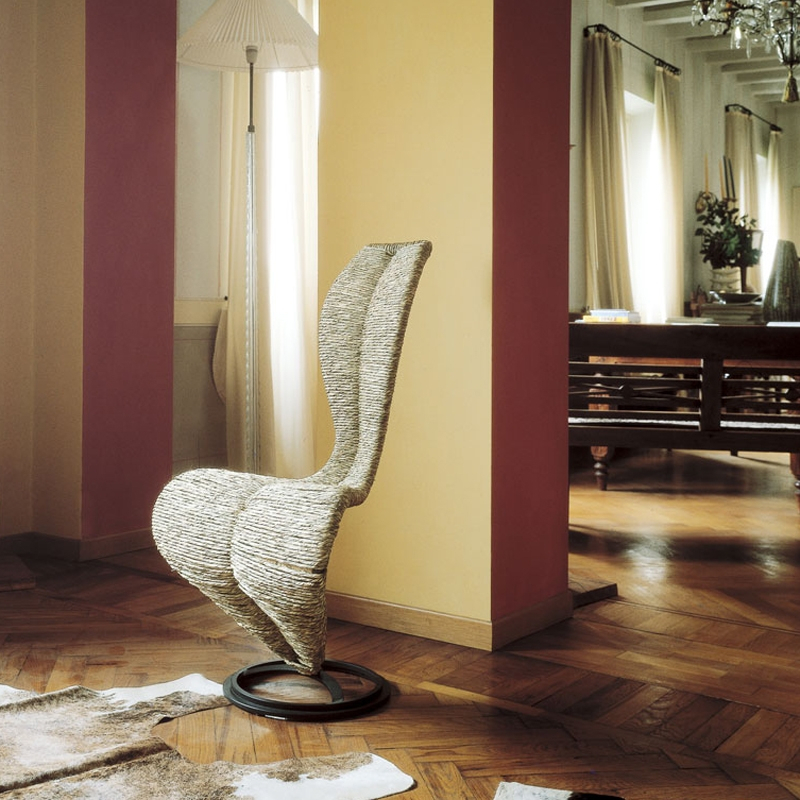 Chaise S-CHAIR paille CAPPELLINI