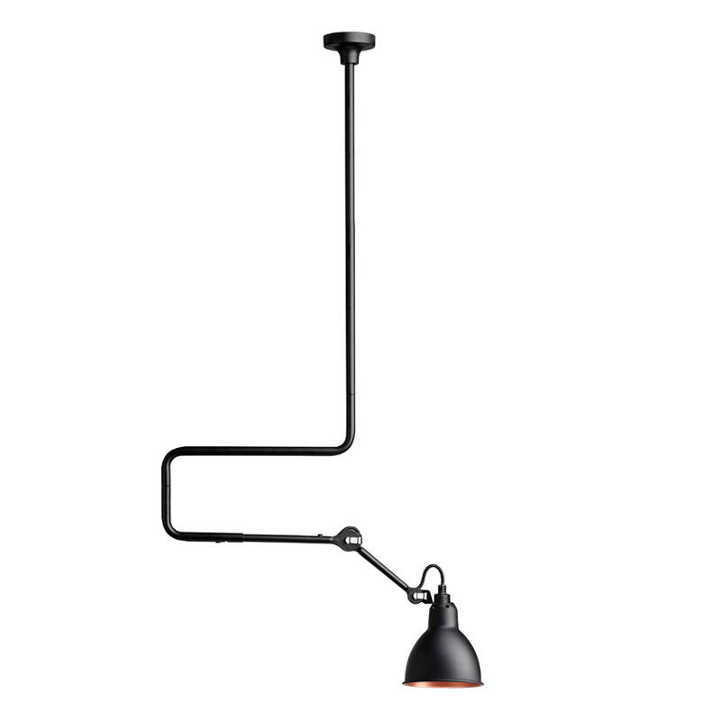 Plafonnier GRAS N°312 Noir/ intérieur cuivre DCW EDITIONS