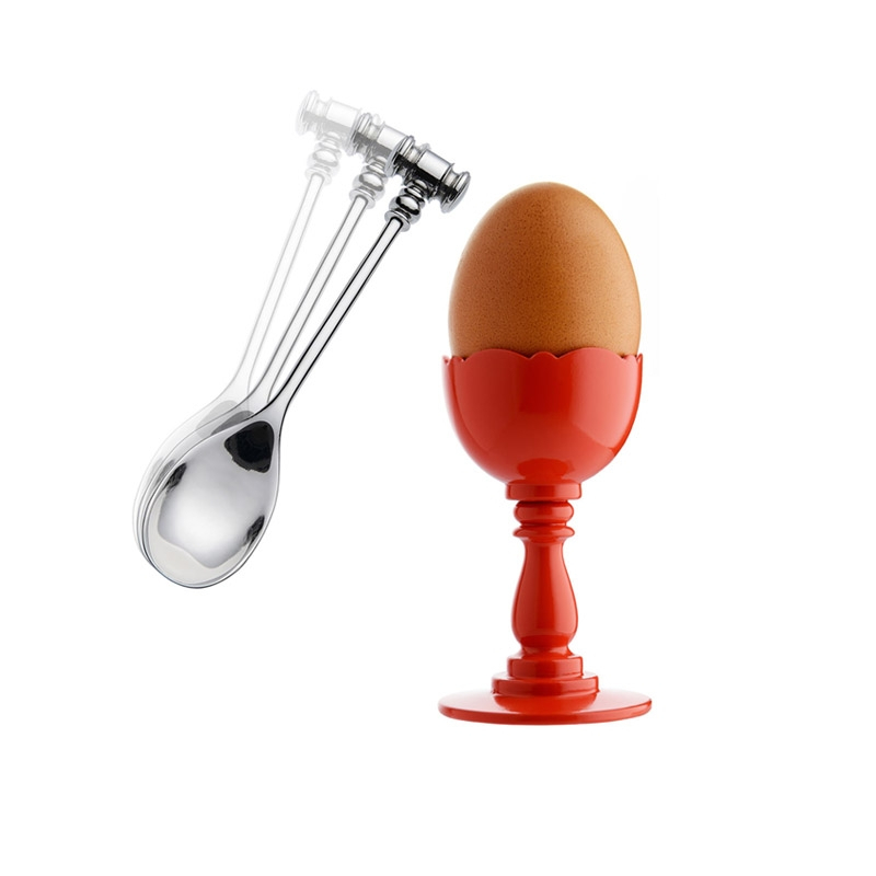 Couvert Set de 2 cuillères ouvre-oeuf DRESSED Inox ALESSI